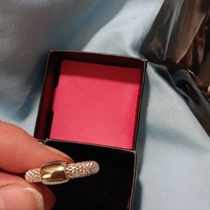 Pinnacle Silvertone Mesh Ring NWB size 8